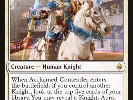 Acclaimed Contender (Promo Pack) [Throne of Eldraine Promos] Online Hot Sale