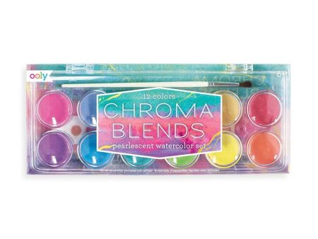 Chroma Blends Pearlescent Watercolors - 13 Piece Set For Discount