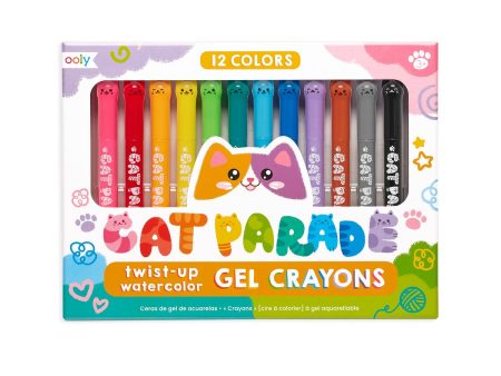 Cat Parade Gel Crayons - Set of 12 Cheap