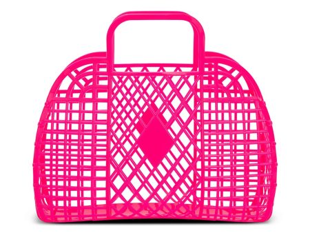 Pink Neon Large Jelly Bag Discount