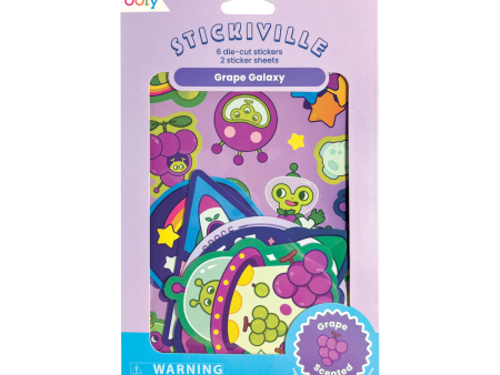 Scented Scratch Stickers: Grape Galaxy Fashion